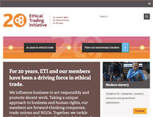 Tablet Screenshot of ethicaltrade.org